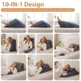 thumbnail image 2 of Juego de almohadas con forma de cuña Bedluxe Orthopedic, 3 unidades, para aliviar el reflujo ácido, 2 of 8
