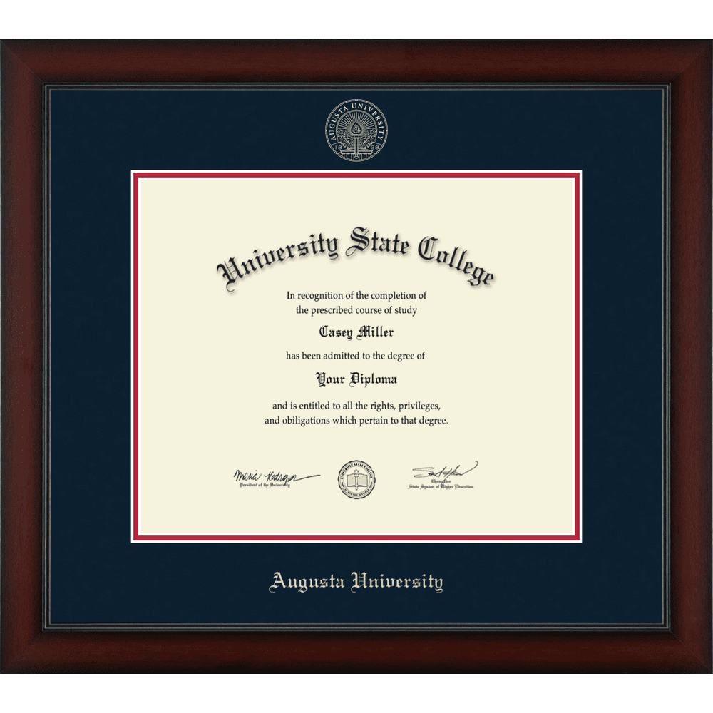 Augusta University Officially Licensed Gold Embossed Diploma Frame Diploma Size 17" x 14