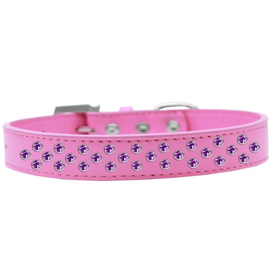 Dog, Puppy Pet Fashion Collar, "Purple Crystal Rimsets Sprinkles"