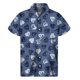 thumbnail image 3 of Camisa hawaiana con estampado 3D de corazones de amor popular para hombres y mujeres, camisas hawaianas de verano, blusas de manga corta con botones y solapa de calle, 3 of 5