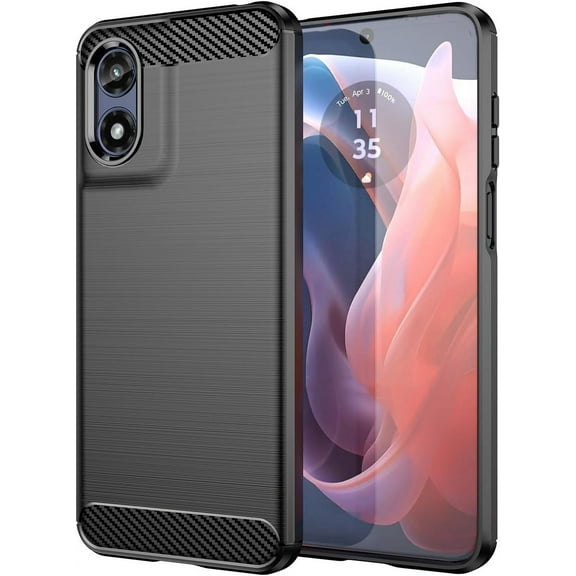 Case for Motorola Moto G Play (2024), Ultra Slim Anti-Scratch Shockproof Soft TPU Protective Cover Compatible with Motorola Moto G Play 4G 2024 (Black)