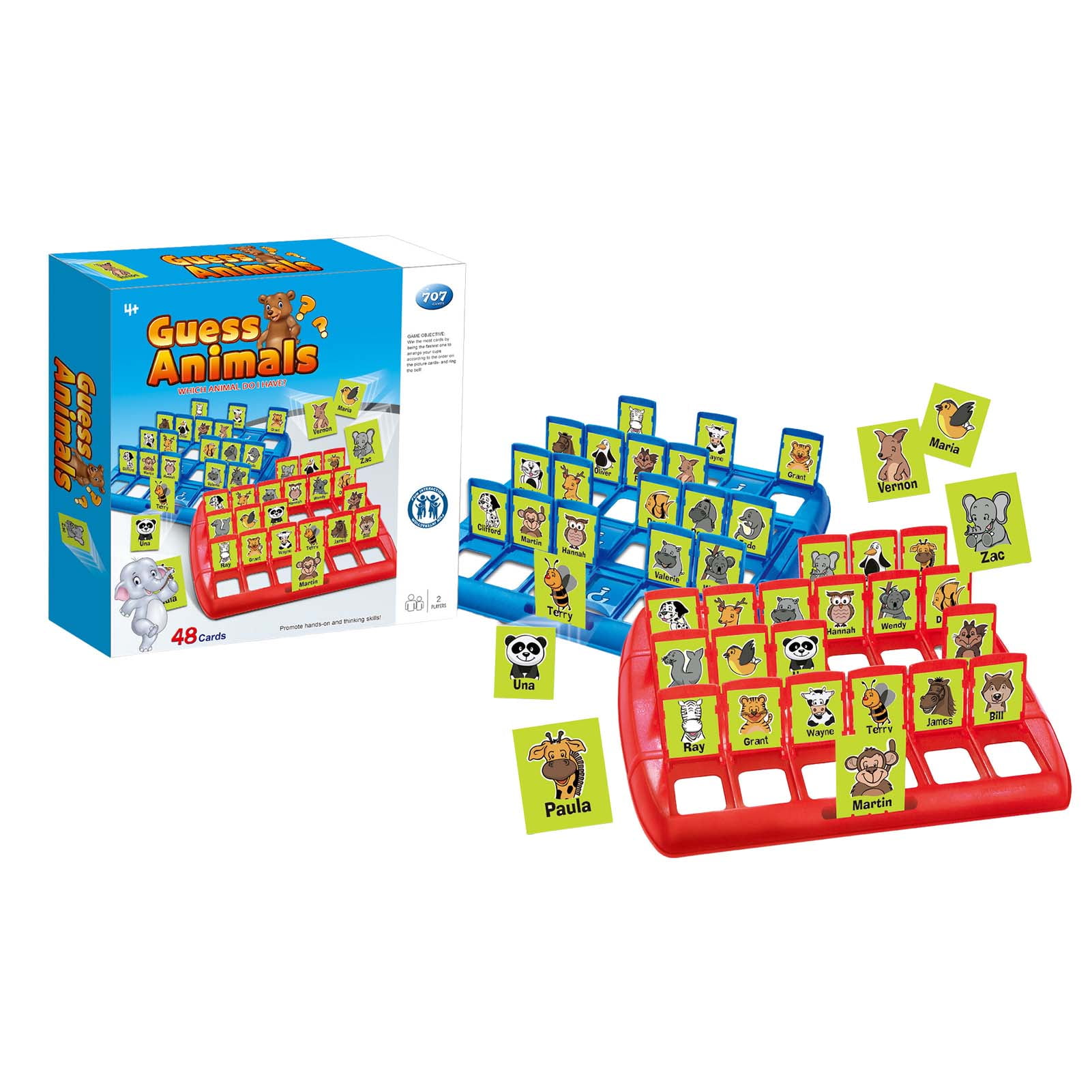 Animal Guessing Game,Funny Animals Guess Cards Game,Classic Parent