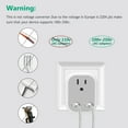 England UK Plug Adapter 2 Pack, ETEPON Travel Type C Outlet Adapter