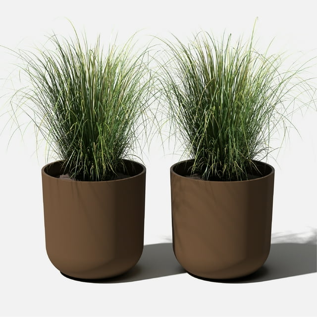 Veradek Pure Series Kona Jardinière 15 Po, Lot de 2, Espresso