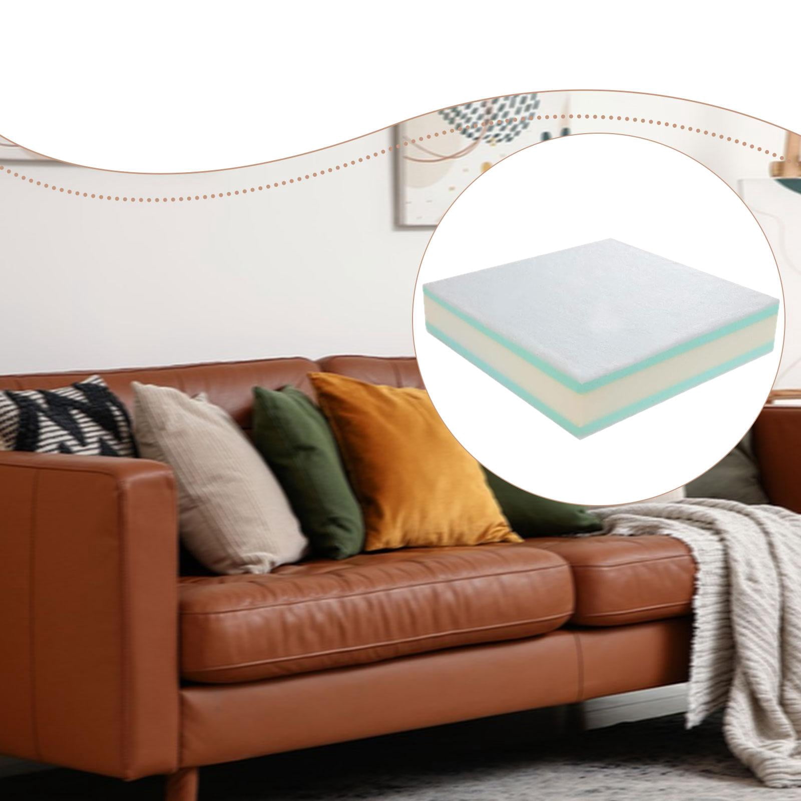 Dualoai Couch Cushion Replacement Attachment Easy to Install Soft Upholstery Cushion 56cmx56cmx15cm