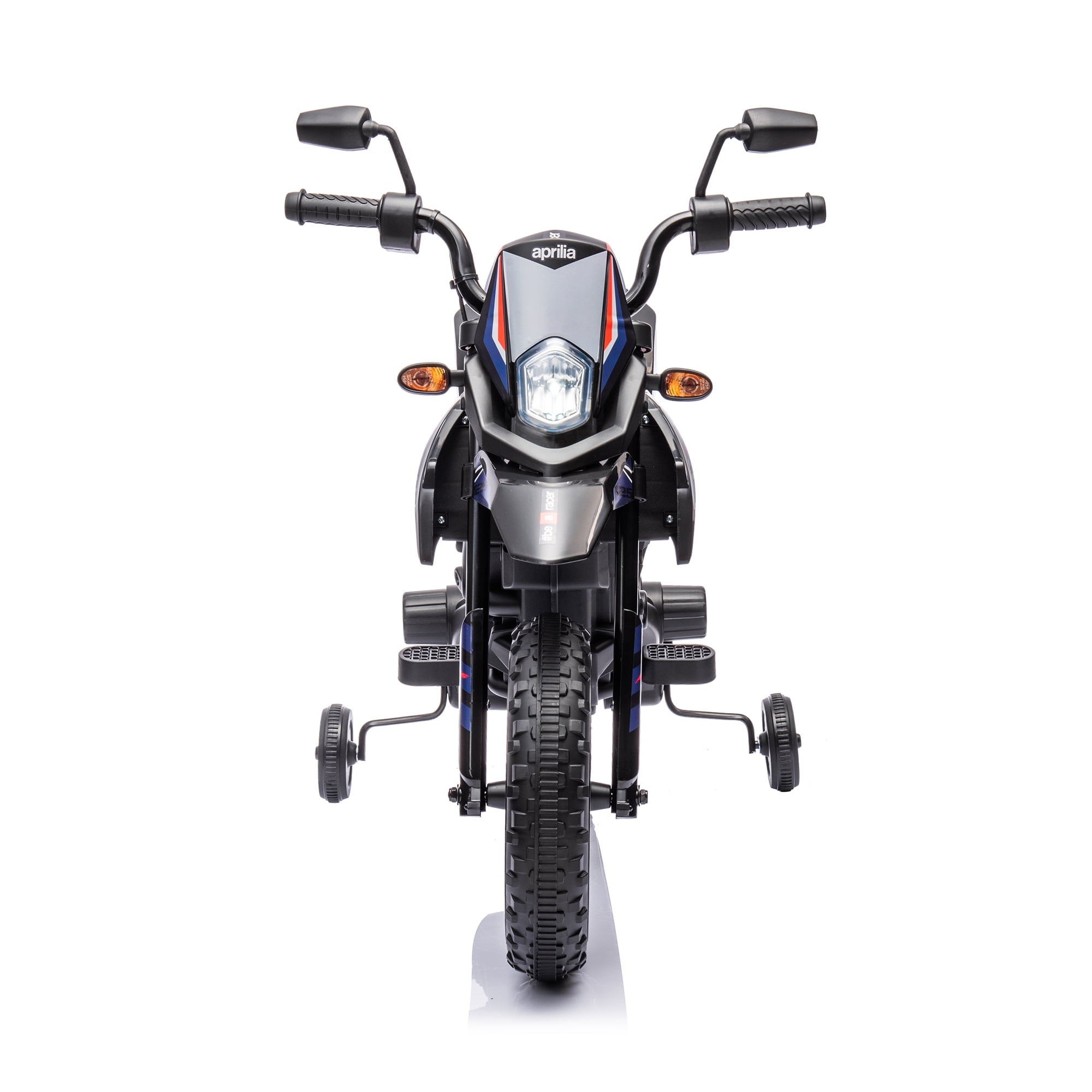 HNH 12V Electric Kid Dirt Bike for Boys, Battery Powered Motorcycle for Kids, Off Road Motorbike Toy 4Mph-Blue