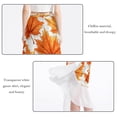 thumbnail image 2 of Maple Leaves Chic Chiffon Women's Beach Dress and Skirt Set for Sunny Days, 2 of 6