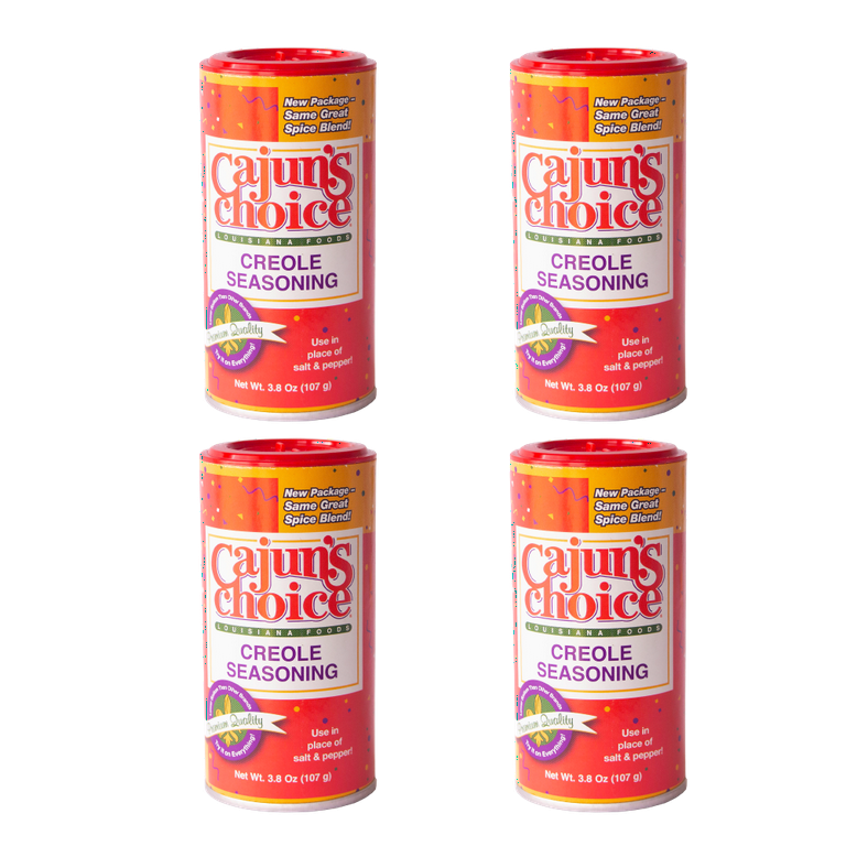 Creole Seasoning 3.8 oz Cajun's Choice Louisiana Foods (Pack of 3)