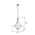 thumbnail image 5 of Design House Torino Traditional 2-Light Indoor Dimmable Pendant Light with Frosted White Glass in Satin Nickel, 5 of 16