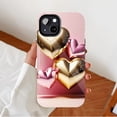 thumbnail image 2 of Metallic Glitter Heart iPhone Case for Couples Lovers Shimmer Decorative Protective Case Compatible with iPhone 11/12/13/14/15/16 (Pro Max/Plus), 2 of 9