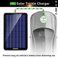 thumbnail image 2 of ECO-WORTHY 12 Volts 10 Watts Portable Power Solar Panel Backup Solar Trickle Charger for Car Boat Automotive RV with Alligator Clip Adapter (10W Portable Solar Panel), 2 of 5