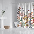 thumbnail image 2 of Waterproof Beautiful Colorful Floral Shower Curtain 72x72 Inch Boho Style Polyester Unique Shower Curtain for Bathroom Hotel Home Decor with 12 Plastic Hooks, 2 of 5