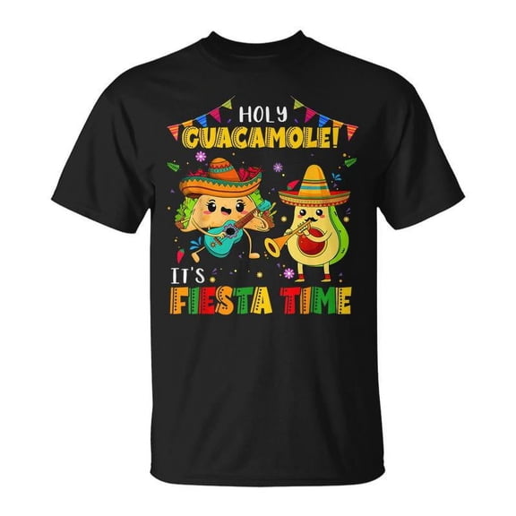 SR Cinco De Mayo Holy Guacamole Its Fiesta Time Avocado T-shirt