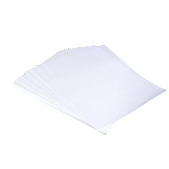 LEORX 100Pcs Heat Transfer Paper Inkjet Sublimation for T Shirts Hats Aprons White