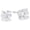 Platinum, variant on 1/4 Carat Solitaire Diamond Stud Earrings Round Brilliant Shape 4 Prong Push Back (J-K Color, I2 Clarity) Platinum