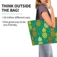 thumbnail image 2 of Balery Pineapples1 Bolsa Tote Estilo Estético con Cremalleras, Bolsa de Hombro, Bolsa de Compras Grande y Plegable, 2 of 8