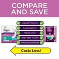 thumbnail image 4 of Equate Options Women's Incontinence Pads, Light Absorbency, Regular Length (34 Count), Compare to Poise®, 4 of 11