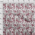 thumbnail image 2 of oneOone Polyester Lycra Fabric Leaves & Floral Ikat Printed Craft Fabric BTY 56 Inch Wide, 2 of 4