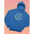 thumbnail image 3 of Buon Ferragosto Sea Wreath Hoodie Women -Image by Shutterstock, Female x-Large, 3 of 4