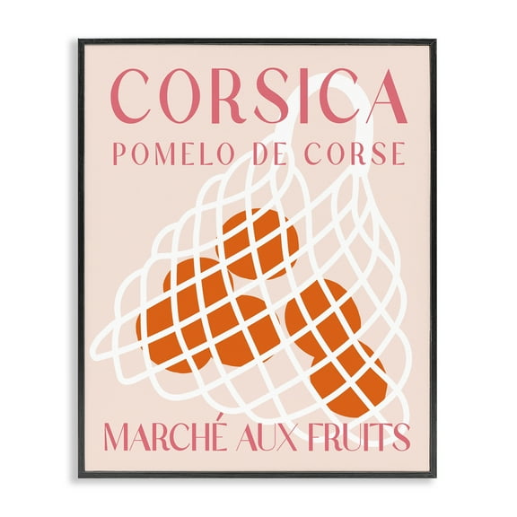 Stupell Industries Modern Apple Fruit Market Food & Beverage Painting Black Framed Art Print Wall Art, 11 x 14