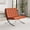 Amber, variant on CRO Decor Mid Century Leather Black Recliner Chair with Stainless Steel Frame