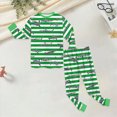 thumbnail image 5 of TOWED22 Toddler Baby Boy Fall Winter Clothes 2pcs Long Sleeve T-Shirt Pocket Joggers Pants Cotton Graphic Outfits Casual Clothing(Green,8-9 Y), 5 of 9