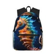 thumbnail image 1 of Fotbe Yellow Fish Seahorse Mochila Ligera Casual para Laptop para Hombres y Mujeres, Mochila Impermeable de Uso Diario, Mochila para Universidad, 1 of 6