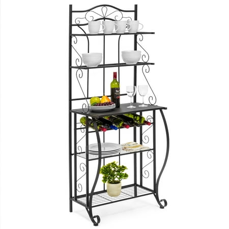 Best Choice Products Multiuse 5-Tier Metal Kitchen Bakers Rack,