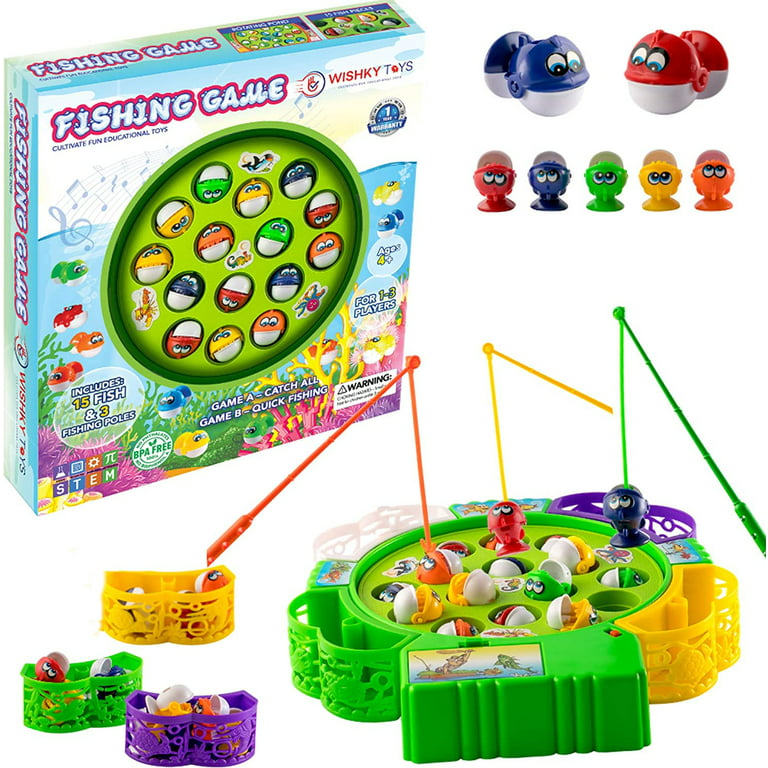 Fishing Game, Musical Fishing Toys Montessori Sorting Stacking Fine Motor  Skill Toys for Toddlers 2 3 4 Years Old Boys Girls 