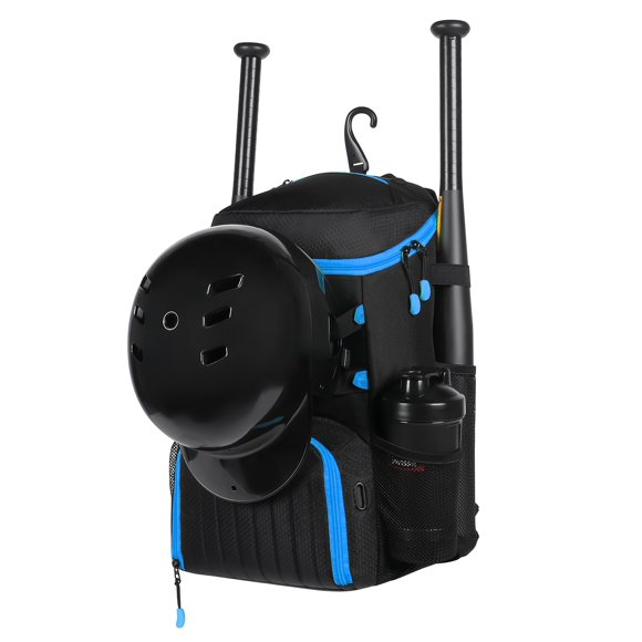 Bolsa deportiva GRANDUP para béisbol, sóftbol, rugby, negro y azul