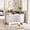 White, variant on Panapinka Farmhouse Dog Crate Cabinet with Bowls & Drawers, 48" Decorative Dog Kennel Table for Living Room & Entryway, Indoor Crate for Medium/Large Dogs
