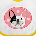 thumbnail image 4 of Inktastic French Bulldog Dog Girls Baby Bib, 4 of 4