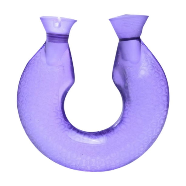 Bolsa de agua caliente para cuello y hombros Calentador de cuello y hombros con relleno de agua Violeta