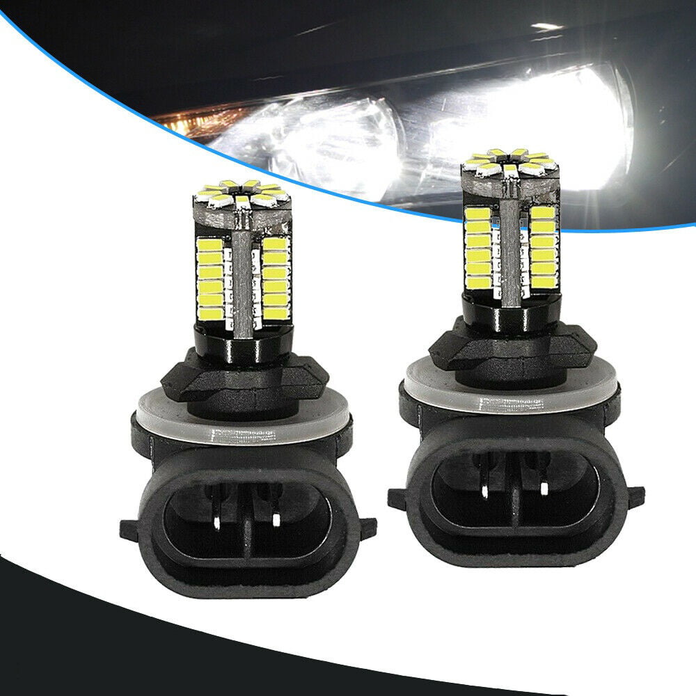 MAXGTRS 50W 881 Cree Chip White LED Fog Light 862 886 889 894 896 898 H27 LED Fog Blubs with Condenser Lens Extremely Bright LED Fog Lamp Conversion Kit 