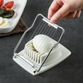 thumbnail image 1 of Ganfancp Household Multi-Function Eggs Cutter Eggs Cutter Two In One Cutter Preserved Eggs Slicers for Home, 1 of 5
