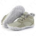 thumbnail image 2 of Zapatos Caminata Cálida Que No Se Deslizan Por El Piel Tibia Forrada para Mujeres (36) Verde, 2 of 9