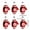 E, variant on MXTPOV Red Christmas Balls, Cute Crutches Shaped Christmas Ornaments for Xmas Tree, Delicate Glitter Christmas Decor Hanging for Party Wedding Home Decor, 6Pcs
