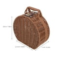 thumbnail image 2 of unbranded Decorative Suitcase Woven Suitcase Box PP Wicker for Outdoor Activities 1Pack, 2 of 5