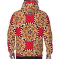 thumbnail image 5 of Hoodies for Men - trendy bright red checkered pattern Long Sleeve Comfrt Men'S Fashion Hoodies & Sweatshirts, Sweatshirts for Men Hoodies Pullover Clothing Clothes with Pouch, 5 of 7