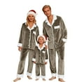 thumbnail image 4 of GPOECD Pyjamas de Noël Assortis à Manches Longues pour Enfants Vert Armée_001, Enfant_130, 4 of 6