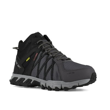 Reebok Mens Trailgrip Mid-Cut Work Boot Black Grey Alloy Toe RB3404 Safety Shoes