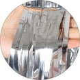thumbnail image 2 of Haobase 2 Pack 3.28 Ft x 6.56 Ft Tinsel Foil Fringe Curtains, Metallic Foil Curtains Party Photo Backdrop for Wedding Birthday Party Baby Shower Graduation Decorations, 2 of 4