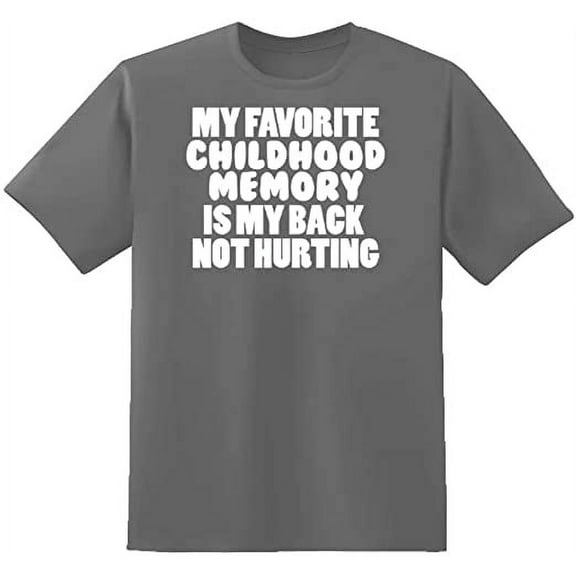 RedBarn Unisex Half Sleeves My Favorite Childhood Novelty Graphic T Shirt