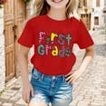 thumbnail image 2 of LILIYA Back To School Outfits for Girls Boys Kindergarten Pre K First Grade Trendy Casual Short Sleeve T-Shirt Party Gift Summer Clothes, 2 of 5