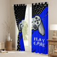thumbnail image 3 of Feelyou Modern Game Console Curtains Pack of 2 (42x84 Each), Blue Artwork Graffiti Curtains Blackout, Teens Kids Boys Girls Bedroom Curtains, Living Room Curtains Decor, 3 of 6