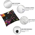 thumbnail image 6 of Abstract Graffiti Pillow Cover Decoration Pillow Cushion Cover Sofa Living Room Bed Sofa Car Pillow Cover Colored Neon Lights Paint Splashing  1 Set 2, Various Sizes, 6 of 7