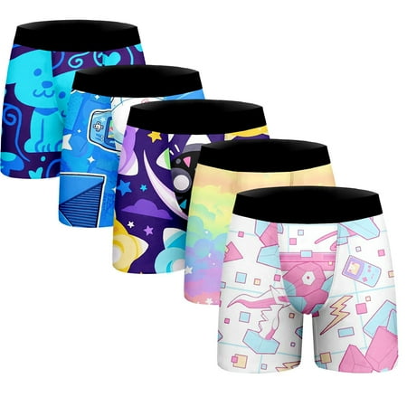 

Mens Underwear Cotton Boxer Briefs for Men Unique anime pattern Trunks unique gifts for boyfriend Sizes 2XS-6XL