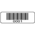 thumbnail image 1 of 1000 Numbered Labels, Pre Printed Serial Barcodes 1-1/2" x 1/2" Sequential Bar Code 128 Stickers - Consecutive Roll Numbers Choose Set 1 Through 9, 1 of 4