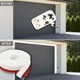 thumbnail image 4 of 32.8ft Universal Garage Door Top and Sides Seal Strip, Waterproof Self Adhesive Professional Sealing includes 40pcs Screws, White, 4 of 7