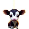 thumbnail image 1 of Lindo colgante de vaca de dibujos animados, decoración para árbol de Navidad, adornos para el hogar, 1 of 6